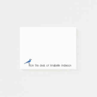 Bright Blue Jay Personalize Notes