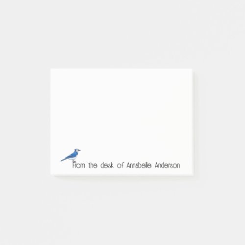 Bright Blue Jay Personalize Notes