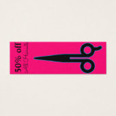 Bright Blue Outlined Scissor Promotion Coupon (Front)