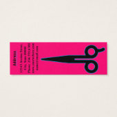 Bright Blue Outlined Scissor Promotion Coupon (Back)