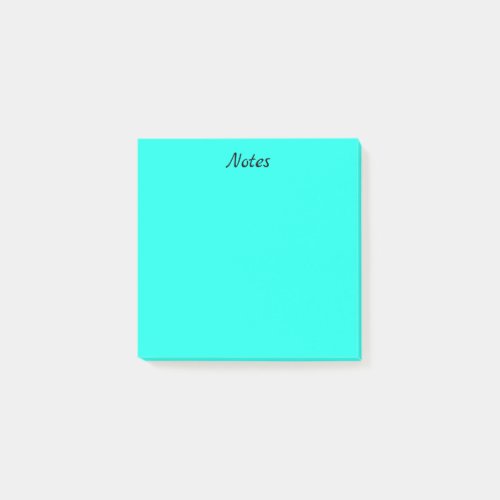 Bright Blue Post_it Notes