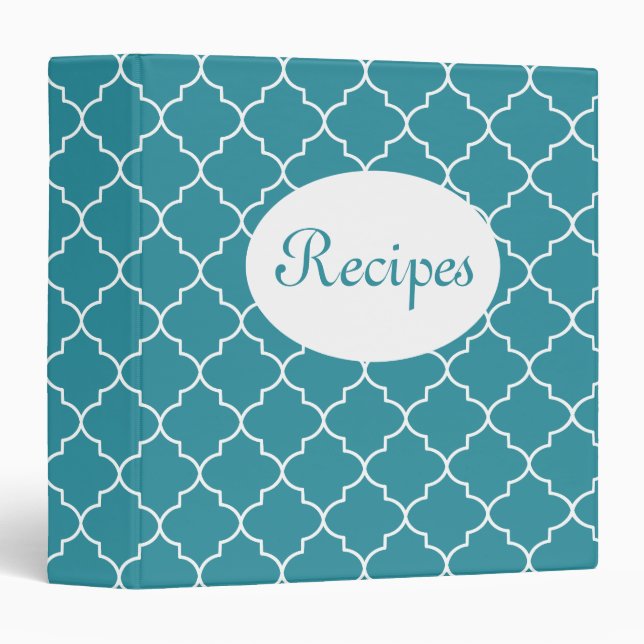 Bright Blue Recipe Binder (Front/Spine)