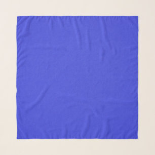 Bright blue solid color scarf