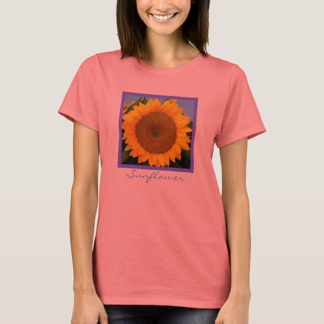 Bright Blue Sunflower T-Shirt (Front)