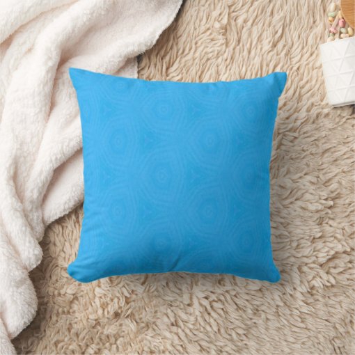 Bright Blue Throw Pillow Zazzle
