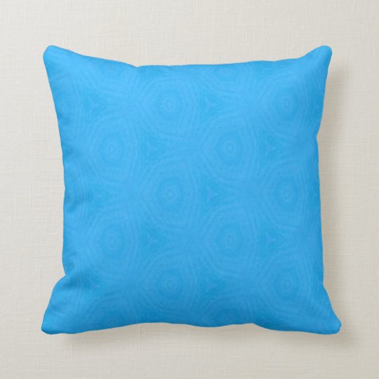 Bright Blue Throw Pillow Zazzle Com