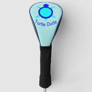Bright Blue Turtle Dude Driver Cover