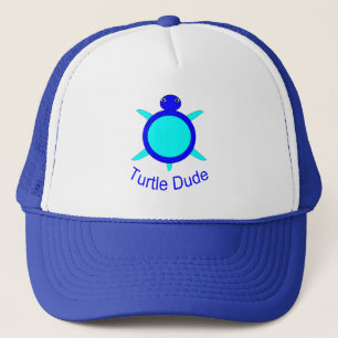 Bright Blue Turtle Dude Hat