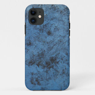 Bright blue vintage iPhone 11 case