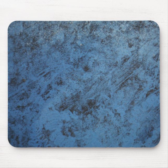 Bright blue vintage mouse pad (Front)
