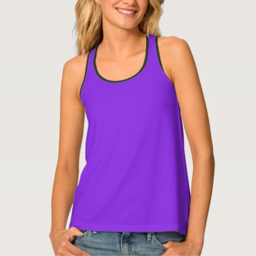  Bright Blue Violet solid color  Tank Top