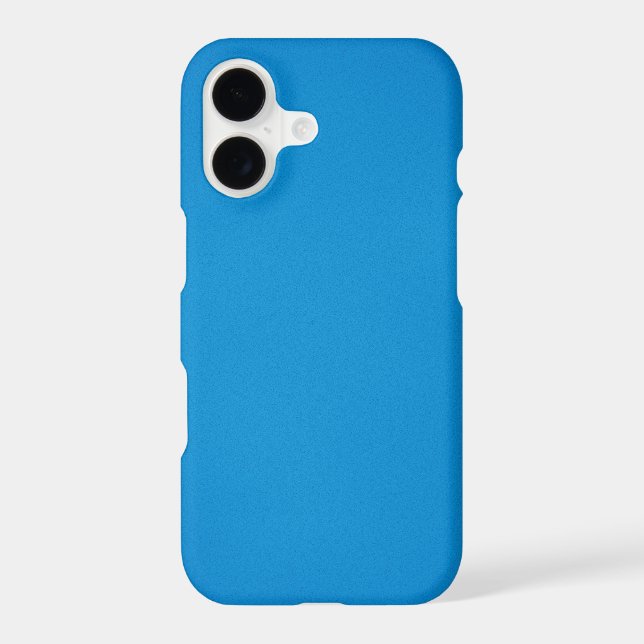 Bright Blue with Grainy Texture Iphone Case (Back)