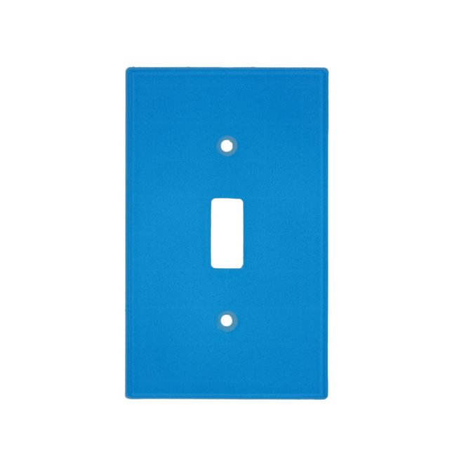 Bright Blue with Grainy Texture Light Switch Cover (Front)