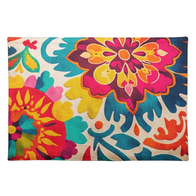 BRIGHT BOHEMIA boho-style beautiful placemats (Front)