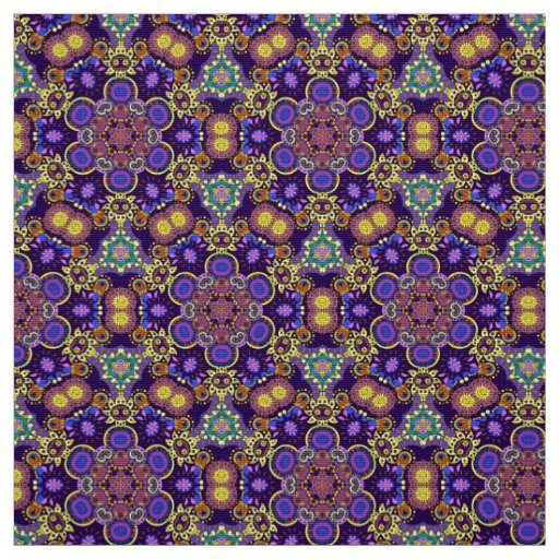 Bright Bohemian Boho Hippy Chic Pattern Fabric
