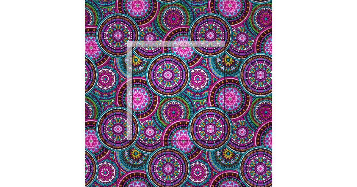 Bright Bohemian Boho Hippy Chic Pattern Fabric Zazzle