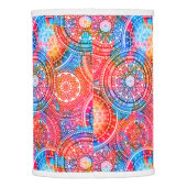 Bright Bohemian Boho Hippy Chic Pattern Lamp Shade (Back)