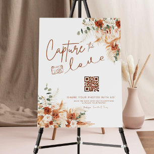 Bright Bold Boho Capture The Love Wedding Sign