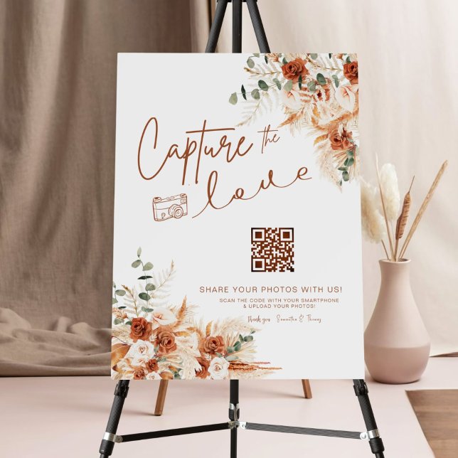 Bright Bold Boho Capture The Love Wedding Sign (Creator Uploaded)