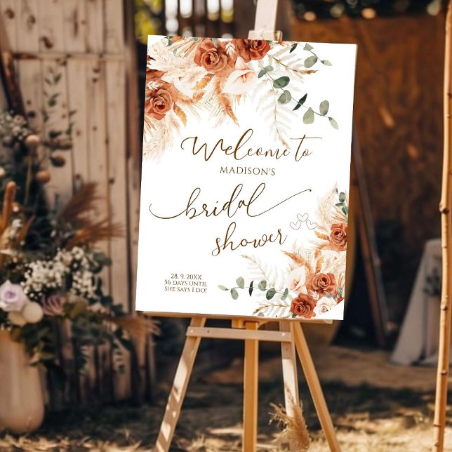 Bright Bold Bridal Shower Welcome Sign  (Creator Uploaded)