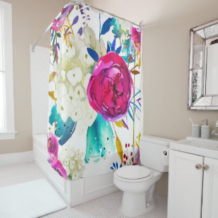 Bright Bold Color Shower Curtains Zazzle