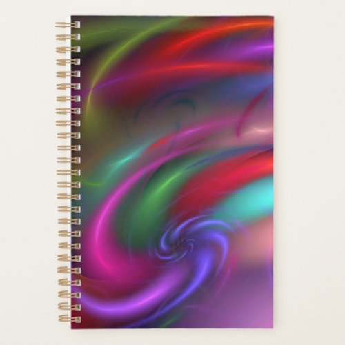 Bright Bold Colorful Spinning Fireworks Planner