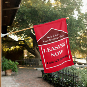 BRIGHT - BOLD LEASING NOW Real Estate Promotion House Flag