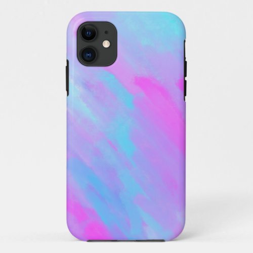 Bright Bold Original Abstract Colorful Arty  iPhone 11 Case