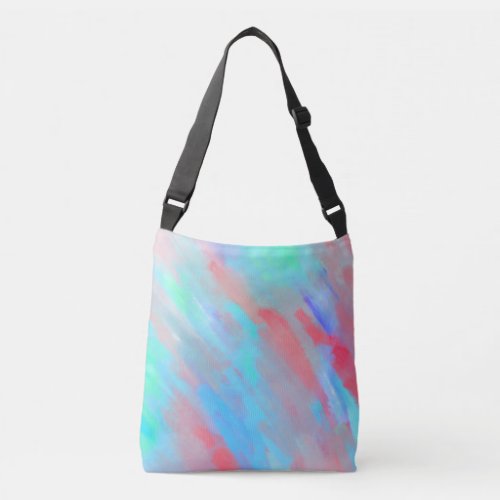 Bright Bold Original Abstract Colorful Arty  Crossbody Bag