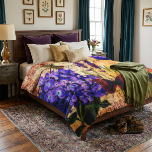 Bright botanical duvet cover