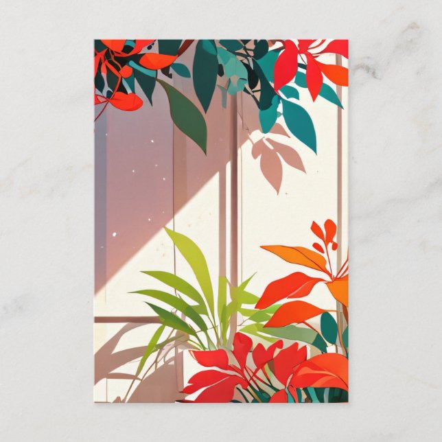Bright Botanical Garden at the Doorstep  Enclosure Card (Front)