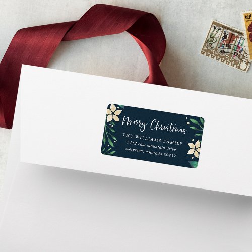 Bright Boughs  Holiday Return Address Label