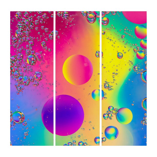 Bright Bubbles Liquid Art (Front)