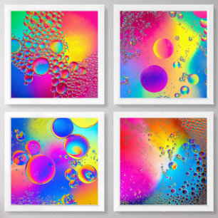 Bright Bubbles Liquid Art Wall Art Sets