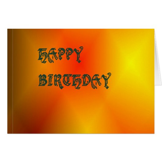 Bright Burnt Orange Cards (Front Horizontal)
