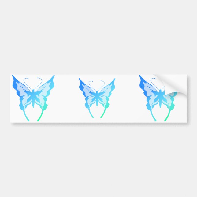 Bright Butterflies Bumper Sticker (Front)