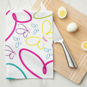 Bright butterflies towel