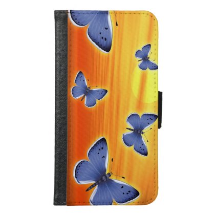 Bright Butterfly Samsung Galaxy S6 Wallet Case