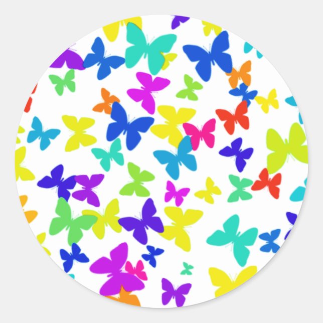 Bright Butterfly Stickers (Front)