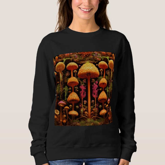 bright cactus art sweatshirt (Front)