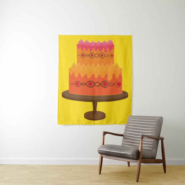 Bright Cake Tapestry (In Situ)