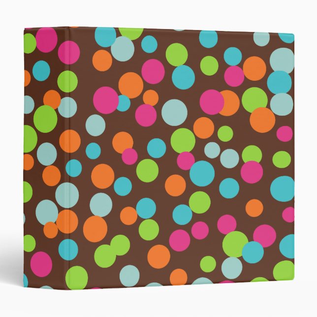 Bright Candy Sprinkles Binder (Front/Spine)