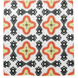 Bright Carpet: Ethnic Aztec Ornament Shower Curtain