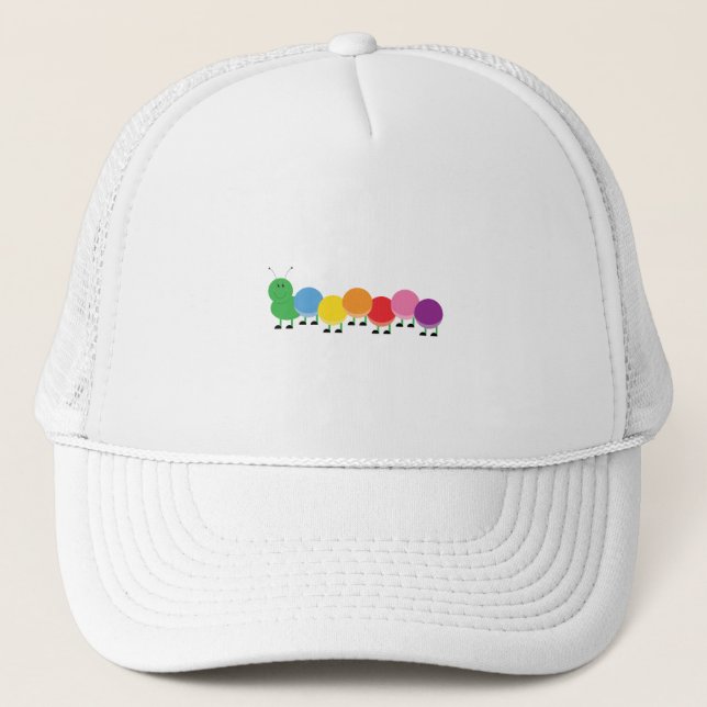 Bright Caterpillar Trucker Hat (Front)