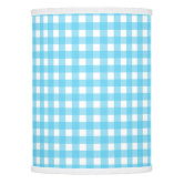 blue gingham lamp