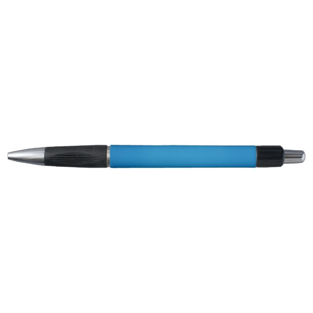 Bright Cerulean Blue with Grainy Texture Pen (Front)