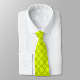 Bright Chartreuse Dotted Mens Tie