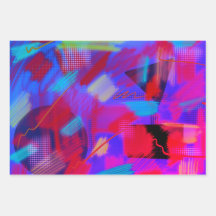 Bright & Cheerful Abstract Digital Art 3 Colors