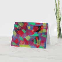 Bright & Cheerful Abstract Digital Art Blank