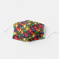 Bright Cheerful Christmas Lights Adult Cloth Face Mask
